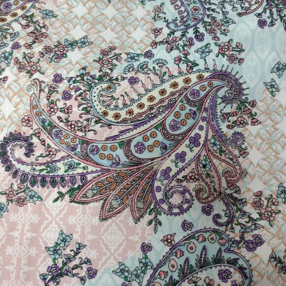 Talbots Womens Plus 16W Midi Pasiley Pencil Skirt Multicolor Pockets Stretch - Picture 5 of 10